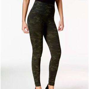 Spanx Look‎ at me Now High Waist Green Camo Seamless Leggings